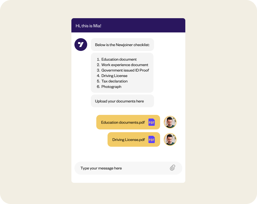 Recruitment and onboarding chatbots