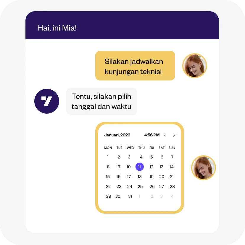 Layanan pelanggan 24/7 - Yellow.ai