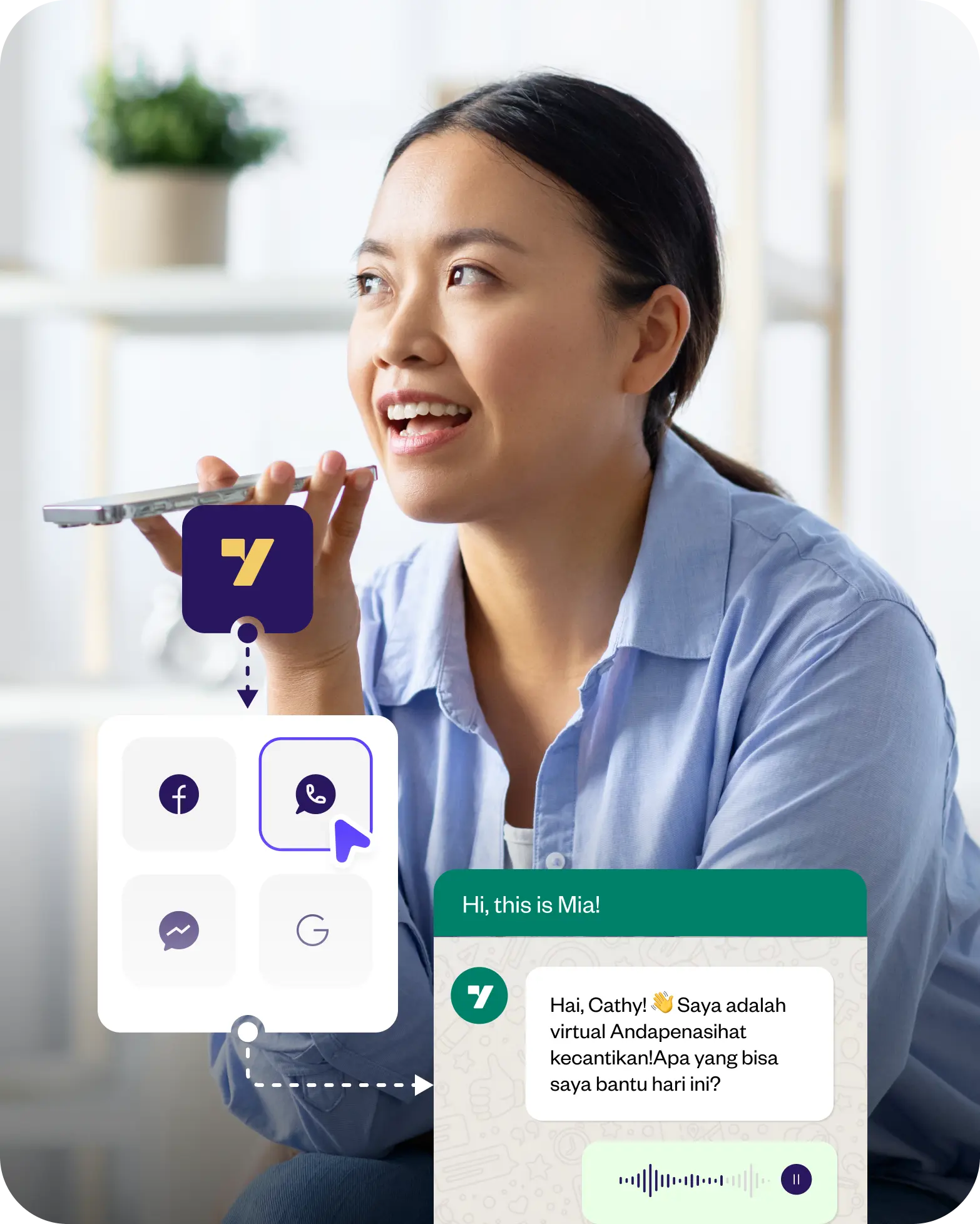 Satukan CX Anda dengan automasi AI omnichannel - Yellow.ai