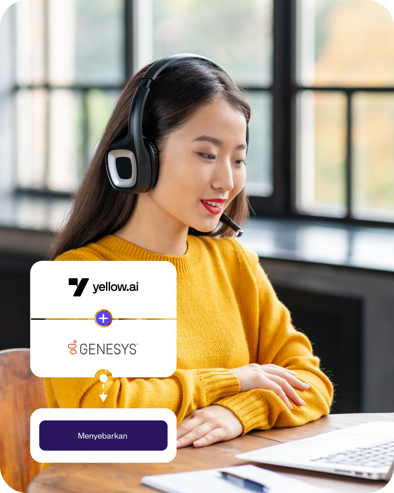 Transformasikan operasi pusat kontak dengan Yellow.ai dan Genesys